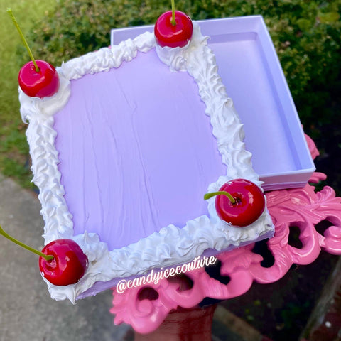 Purple Cake Jewelry/Nails Box